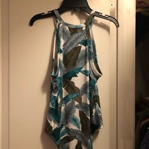 Leaf printed bodysuit